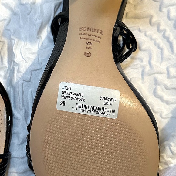 NWT‼️ SCHULTZ Black Arceli Patent Leather Heels (Size 9) - Picture 6 of 6